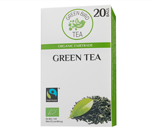 Green Bird Grönt te. Eko Fairtrade 20 påsar.